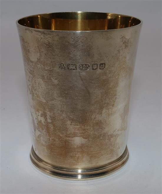 Silver and silver-gilt beaker, London 2003, S J Phillips Ltd